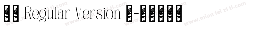 小愚 Regular Version 1字体转换